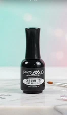 NEW Pyramid Soak Off Gel Chrome Top Coat Gel Polish 15ml 0.5oz FAST SHIPPING