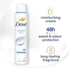  06 pk Dove deodorant Spray - Classic fresh - 200ml