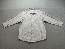 Todays Man Men Shirt 17-33 Multicolor Striped Chest Pocket Long Sleeve Office