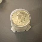 1964 Kennedy Half Dollar roll of 20  90% SILVER  BU in a coin tube.