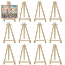 Mini Wood Easel Stand, 5 Inch, 12 Pack