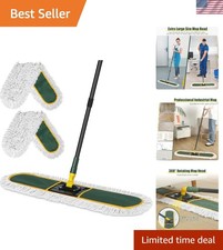 Commercial Dust Mop 36 Inch Industrial Floor Sweeper with Replacement Pads