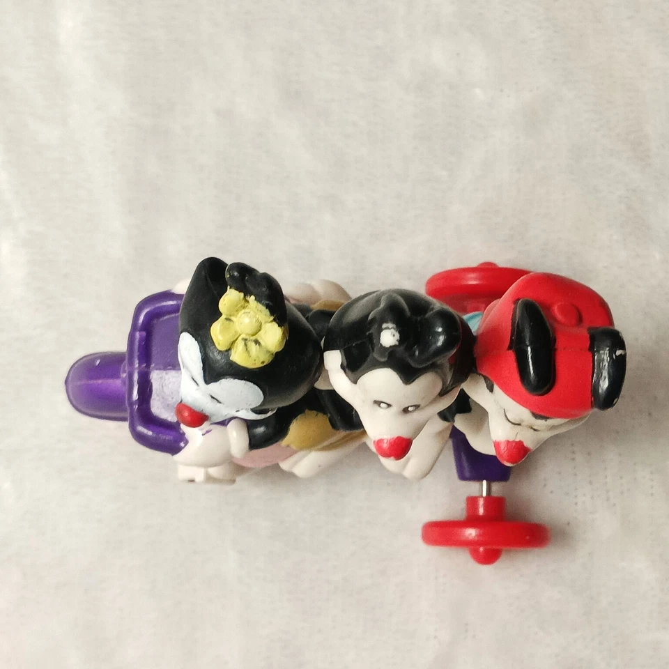 Bicicleta McDonald's Animaniacs 1993 construida para trío Yakko Wakko Dot Foto 3 de 4
