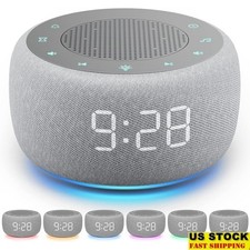 2in1 Sound Machine Alarm Clock W/ 18 Soothing Sounds Night Light  Dimmer New