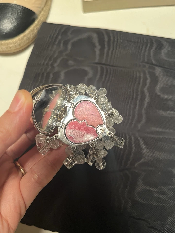 Pulsera Dior Pretty Charm Corazón Cristal Plata Foto 4 de 4