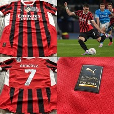 AC Milan Futbol Soccer New Puma Large Jersey Santiago Gimenez Mexico Cruz Azul