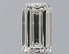Cert. GIA 1.70 Carat Emerald Cut Natural Mined Diamond Loose F color SI1 clarity