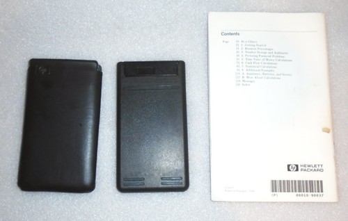 1994 HP 10B Business Financial Calculator Hewlett Packard W/Manual & Slip Case - Picture 2 of 2