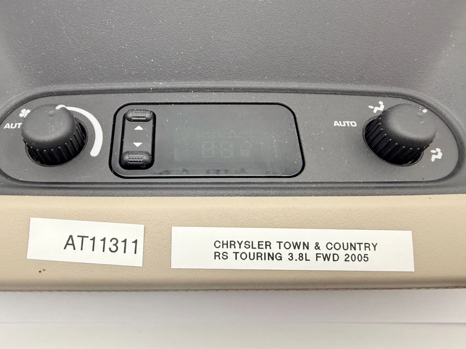 Interruptor de control de clima de temperatura de CA trasero superior Chrysler Town & Country OEM 01-07 Foto 4 de 4