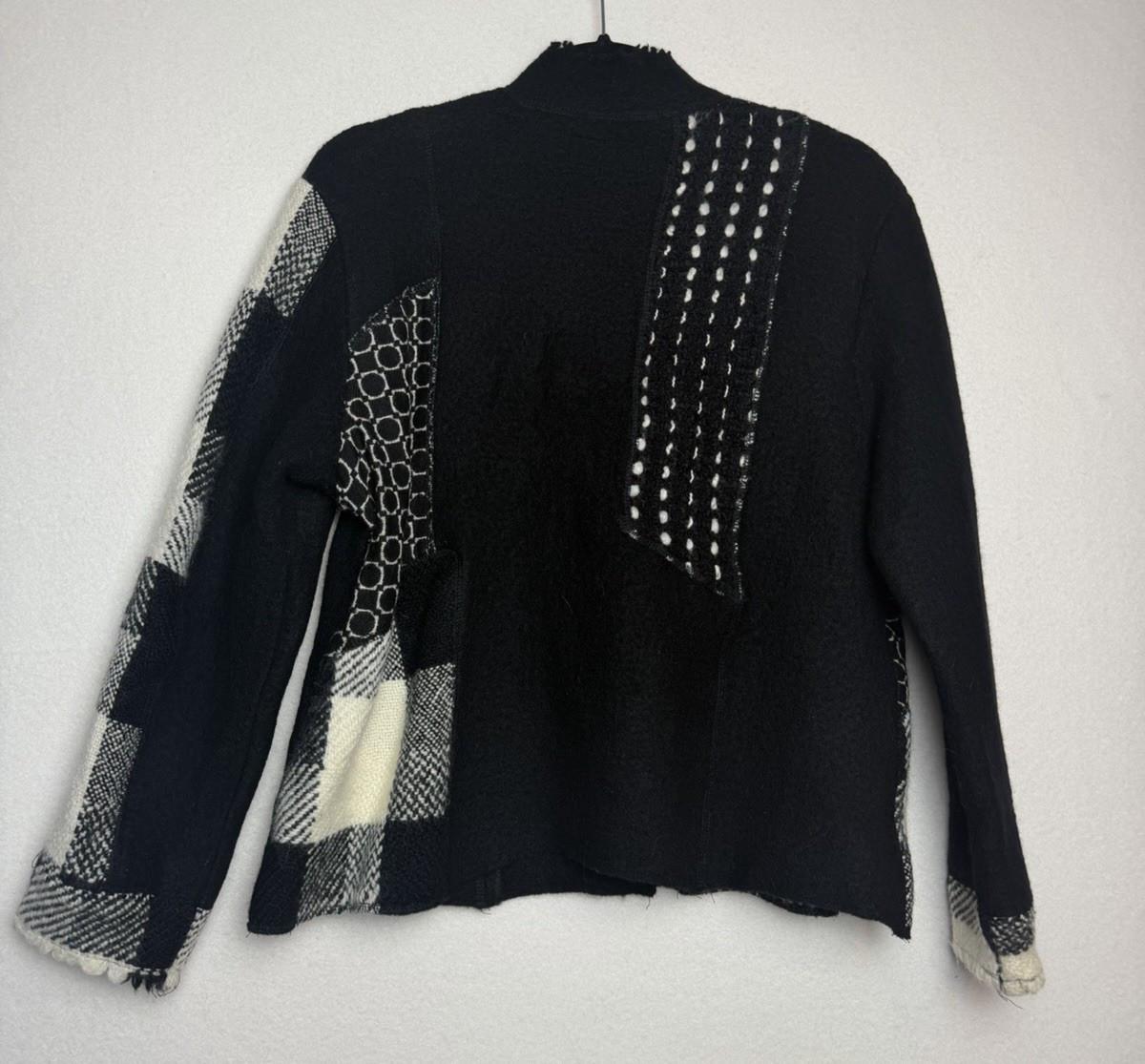 Canvas Backs Women's Wool Blend Patchwork Button … - image 6