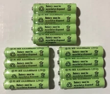 12-pcs1.2v AAA (600mAh) Ni-MH Rechargeable Battery For Solar Light