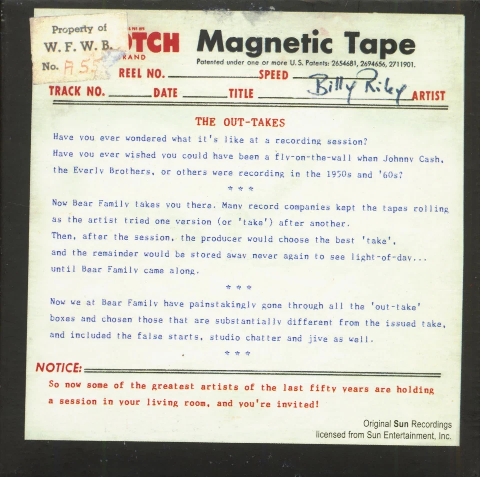 Billy Riley - The Outtakes (2-CD Deluxe Box Set) - Rock & Roll - Bild 2 von 4