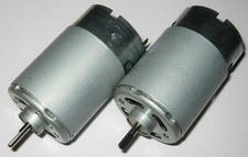 2 X Mabuchi 555 DC Motor - Wind / Water Turbine Generator - 12 V - 1 V / 500 RPM