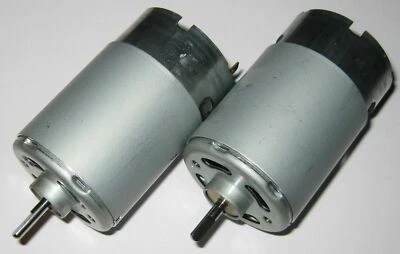 2 X Mabuchi 555 DC Motor - Wind / Water Turbine Generator - 12 V - 1 V / 500 RPM