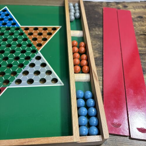 Vintage 70s Brio of Sweden Chinese Checkers Game Kina Spelet Retro Classic Notes - Picture 15 of 18