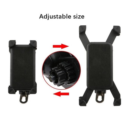 Motorcycle Phone Holder 360 Rotate Motorcycle Mobile Phone Mount Holder Handleba - Photo 10 sur 11