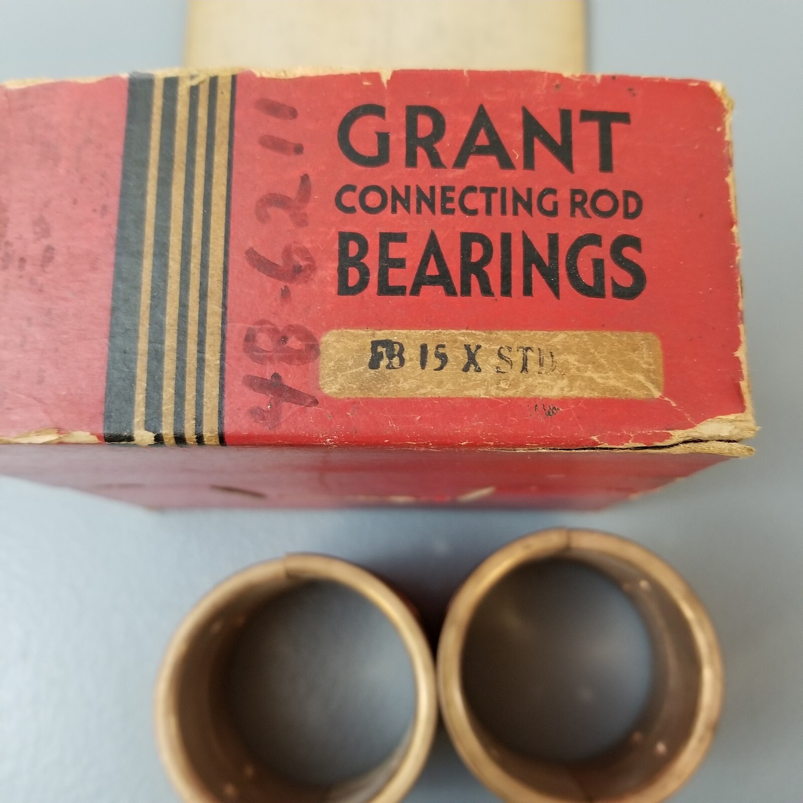 4 NOS 193238 Ford Flathead Rod Bearings Grant FB15 STD Sized Ford 48