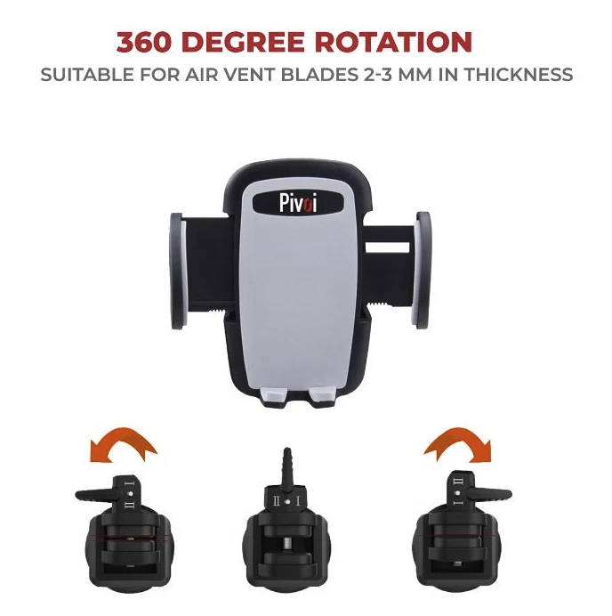 Mobile Phone Holder Car Air Vent Mount iPhone 11/11 Pro/11 Pro Max/X Cell Phones - Image 3 of 4