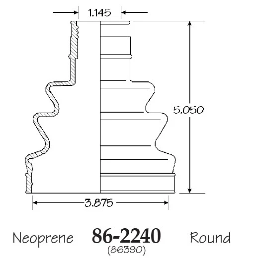 Bota de eje CV interior y exterior para Toyota Land Cruiser 4x4 1998-2007 Foto 2 de 3