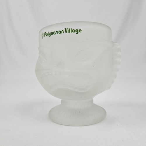 Walt Disney World Polynesian Village Frosted Glass Tiki Mug 70's Vintage - Picture 4 of 9