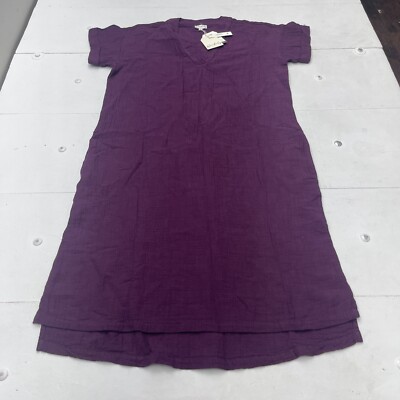 Wonderly Mountain Weekend Bordeaux Purple Maxi Dress Women s Size Large New