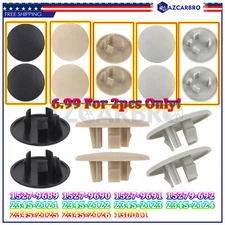 2Pcs Armrest Cap Cover Fits 07-18 Chevy GM Left or Right Rear Seat Handle TriM