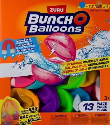 Zuru Bunch O Balloons Reusable Water Balloons   13 Pack + Mesh Bag   Ages 3+