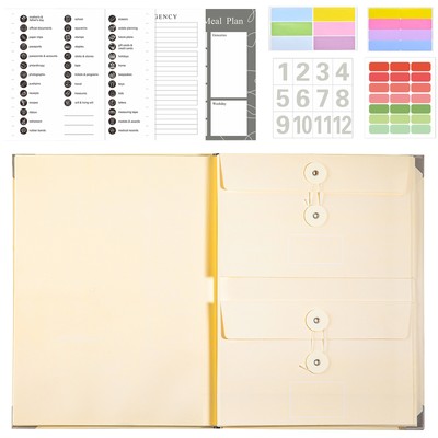Veloron Life Book Folio Dokumenten-Organizer für Fotos, Briefe, Papiere, Dateie