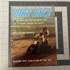 DIRT BIKE MAGAZINE FEBRUARY 1973 AJS STORMER COOPER 250 ENDURO MX VINTAGE