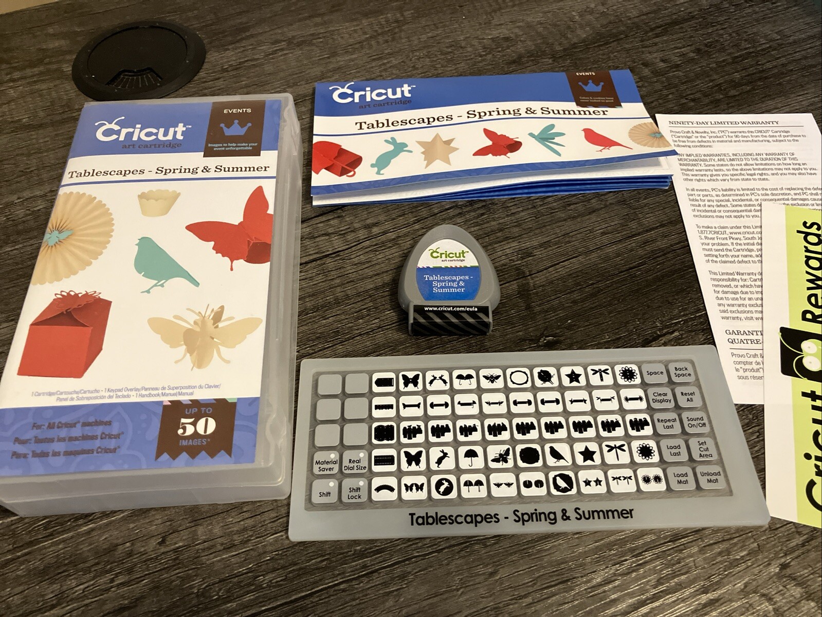 CRICUT Cartridge - Complete Set w/ Box  Tablescapes Spring & Summer Party Decor