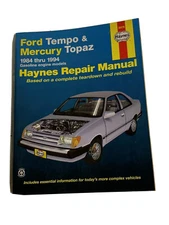 Haynes Automotive Repair Manual Book 36078 1984-1994 Ford Tempo Mercury Topaz