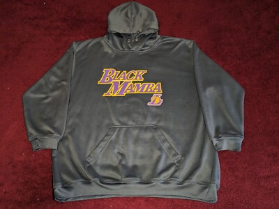 Kobe Bryant Hoodie Youth XL Sweatshirt Gray Black Mamba Lakers