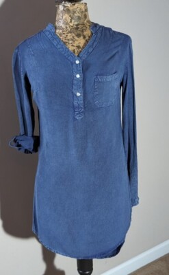 Red Camel Denim Long sleeve Tunic, XS