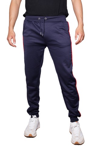Men's Slim Fit Joggers with Side Stripe Sports pant gym bottom S- 2XL (2258). - Picture 3 of 18