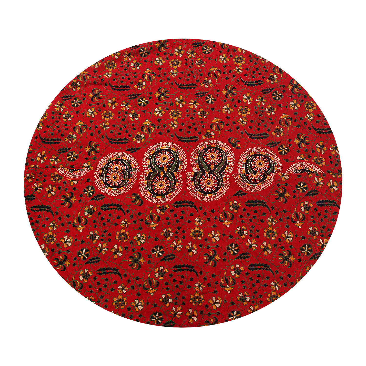 Large Red Mandala Bohemian Yoga Meditation Floor Pillow Cover Comfortable Home