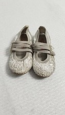 Michael Kors Lil Delilah Sequin Silver Ballet Flat Kids Shoes Silver