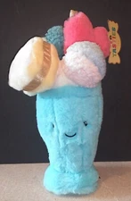 F A O Schwarz Sweet Friends Ice Cream Milk Shake 10" Plush Toy