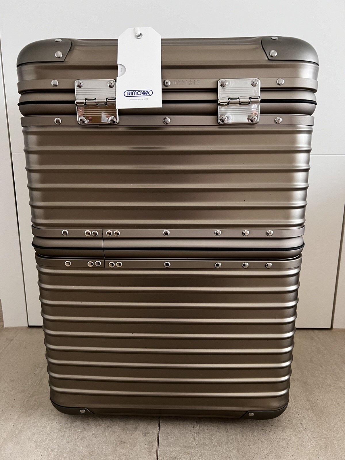 Rimowa Topas Titanium Wine Case Wein Koffer. Neu. OVP. Limited