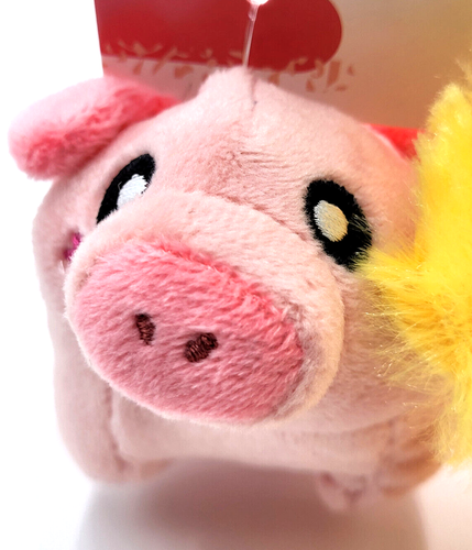 Zippy Paws Miniz 3 Pk Barnyard Friends Pig Duck Cow Squeaky Plush Dog Toys 5" - Picture 3 of 12