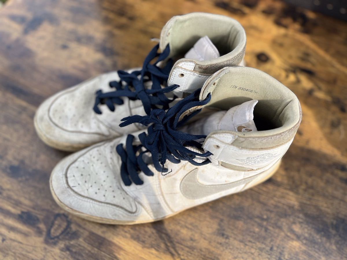 NIKE AIR JORDAN 1 Original NEUTRAL GRAY Men's US11.5 1985 NIKE AIR JORDAN 1 Original NEUTRAL GRAY Men's US11.5 1985