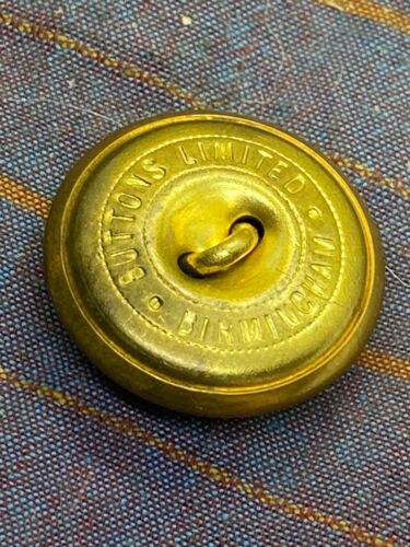 Original British Army Royal Marines Light Infantry Victorian Crown Button - Picture 2 of 4