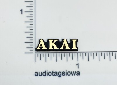 Akai Tape Deck Speaker Equipment Badge Custom Made Incised 