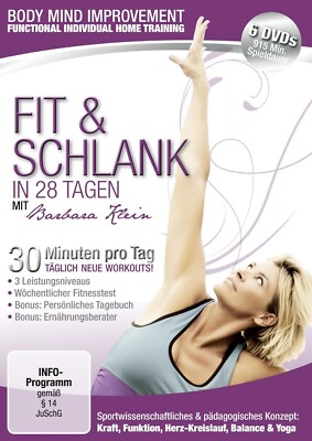 BODY MIND IMPROVEMENT - FIT & SCHLANK IN 28 TAGEN 6 DVD NEU 