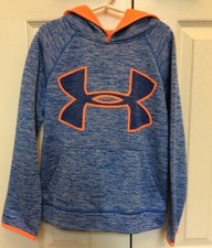 Under Armour Storm Hoodie Sweatshirt Royal Blue And Orange Loose YSM 1281028