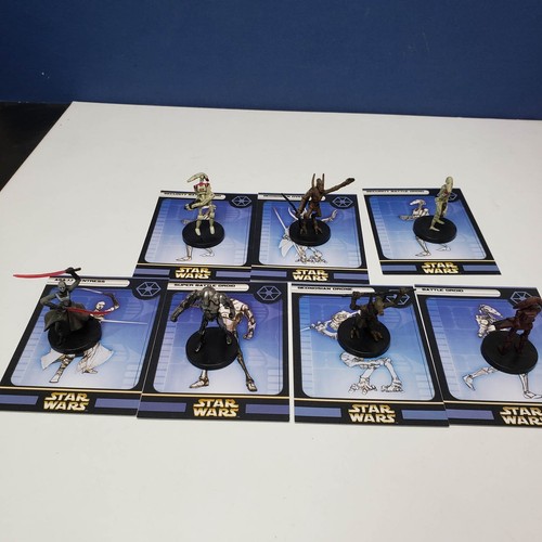 2004 STAR WARS Miniatures TRADE FEDERATION Asajj Ventress Battle Droids