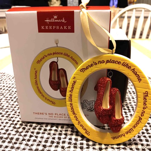 HALLMARK THE WIZARD OF OZ THERE'S NO PLACE LIKE HOME 2023 CHRISTMAS ORNAMENTS