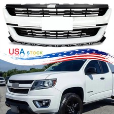 Summit White Front Upper Bumper Grille Grill Us Fit Chevrolet Colorado 2015-2020