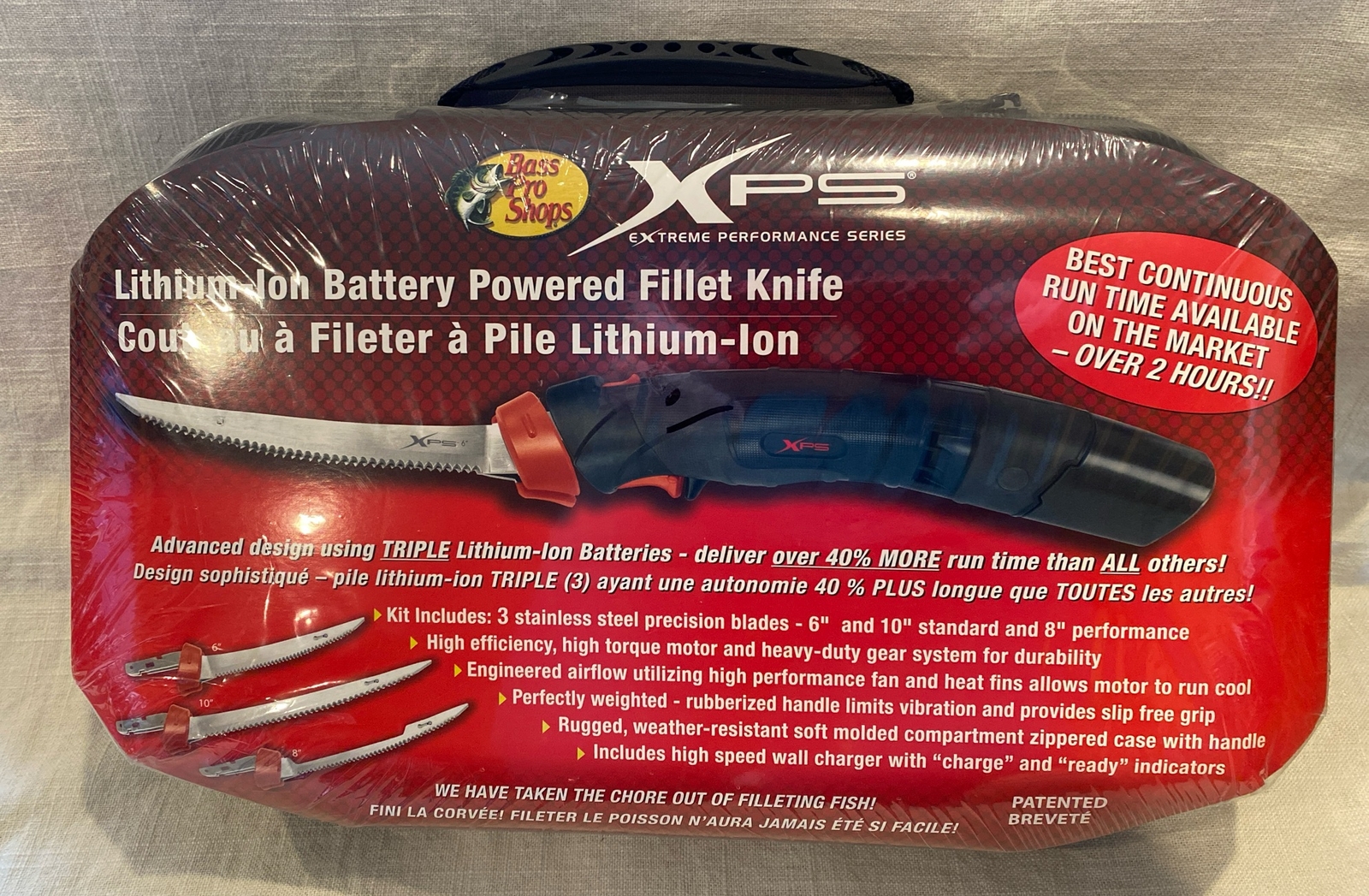 Bass Pro Shops XPS LithiumIon BatteryPowered Fillet Knife, NEW eBay