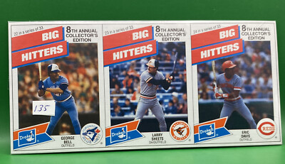1988 Drakes Panel George Bell Larry Sheets Eric Davis Reds Blue Jays Orioles#135
