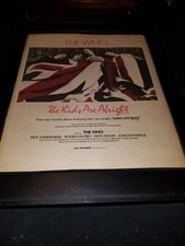 The Who The Kids Are Alright Rare Original Promo Poster Ad Framed!